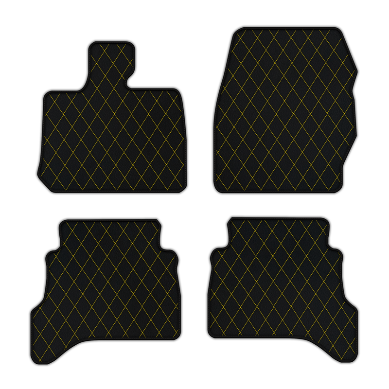 Customizable Leather Floor Mats with Single Diamond Pattern for Range Rover Sport L460 (2022-2024) Short/Long Wheelbase