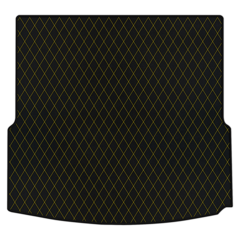 Customizable Leather Trunk Floor Mats with Single Diamond Pattern for Mercedes Benz CLA-Class C118 Coupe (2019-2023)