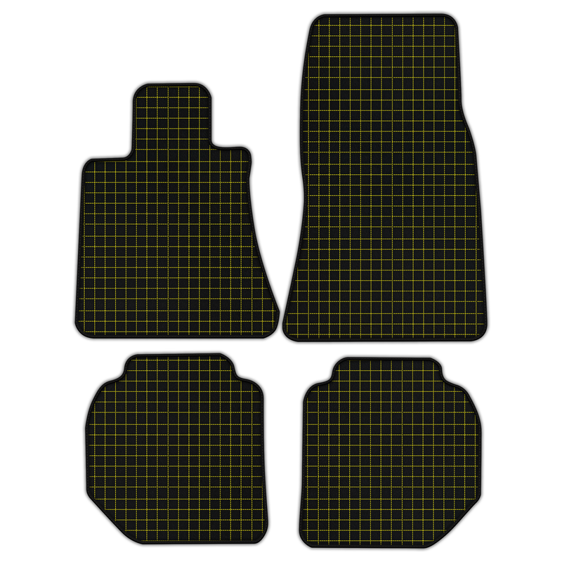 Customizable Leather Floor Mats with Square Pattern for Rolls Royce Ghost Series II (2021–2024)