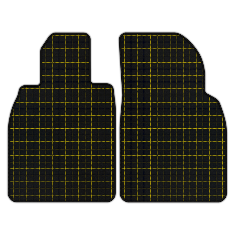 Customizable Leather Floor Mats with Square Pattern for Porsche 718 Boxster (2016-2023)
