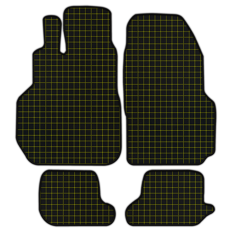 Customizable Leather Floor Mats with Square Pattern for Nissan GT-R (2009-2023)