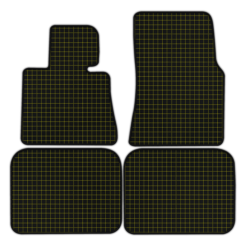 Customizable Leather Floor Mats with Square Pattern for Rolls Royce Phantom Sedan (2003-2016)