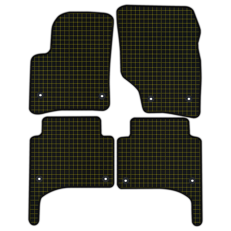 Customizable Leather Floor Mats with Square Pattern for Porsche Porsche Cayenne (2003-2010)