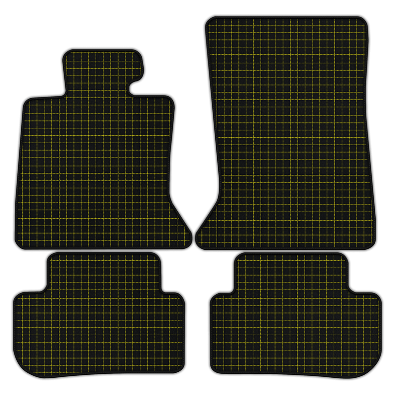 Customizable Leather Floor Mats with Square Pattern for Rolls Royce Wraith (2013–2023)