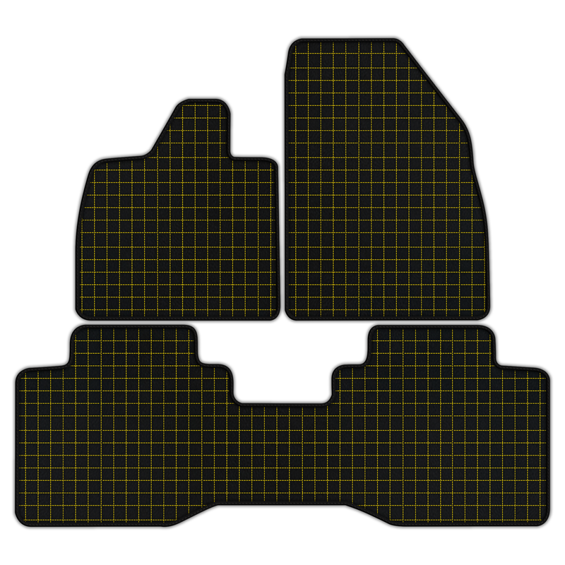 Customizable Leather Floor Mats with Square Pattern for Lotus Eletre (2022-2025)