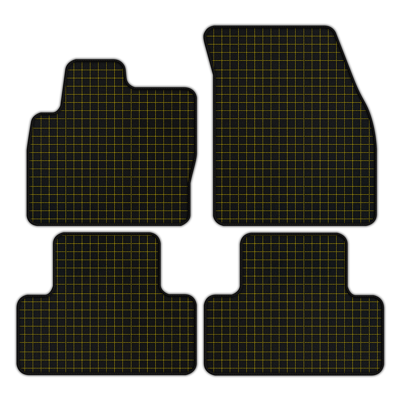 Customizable Leather Floor Mats with Square Pattern for Range Rover Evoque (2015-2019) 5-Doors