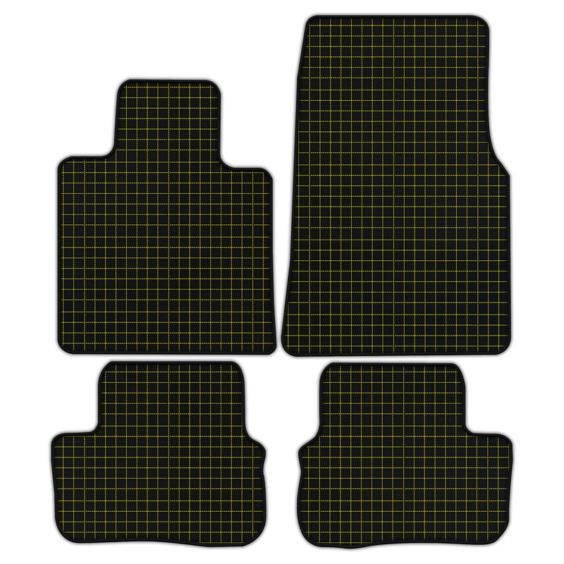 Customizable Leather Floor Mats with Square Pattern for Rolls Royce Spectre (2023-2024)