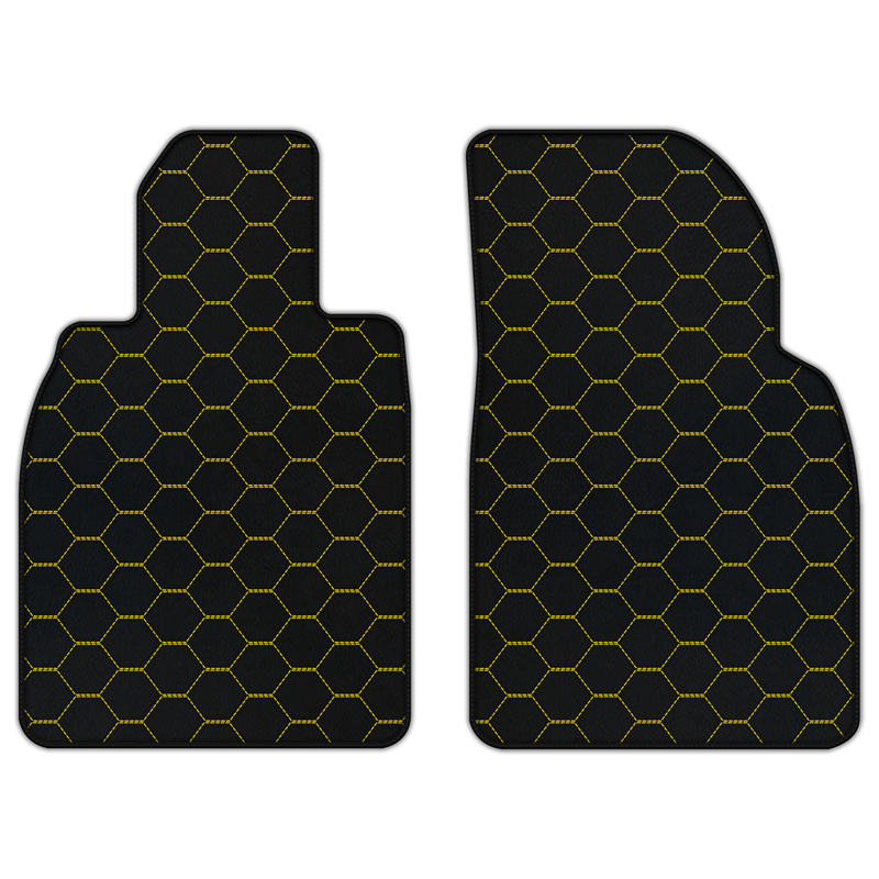 Customizable Leather Floor Mats with Symmetrical Hex Pattern for Porsche 911 GT3 RS (991) 2015–2019