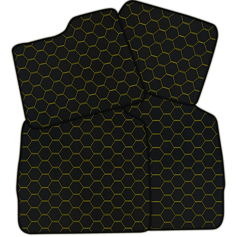 Customizable Symmetrical Hex Pattern Floor Mats for Ferrari Purosangue (2023-2024)