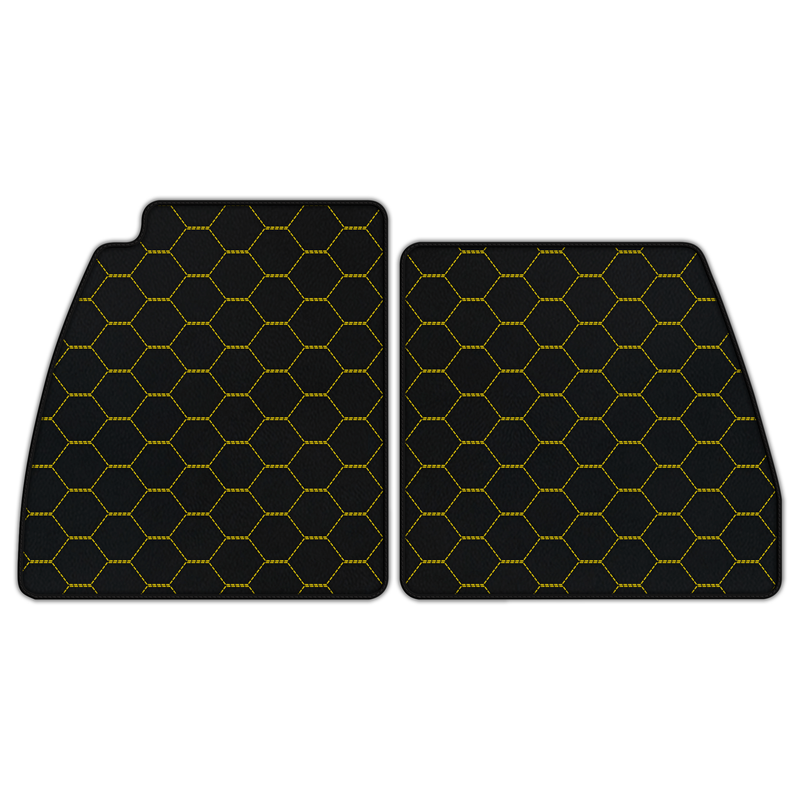 Customizable Leather Floor Mats with Symmetrical Hex Pattern for Lotus Emira (2022-2025)
