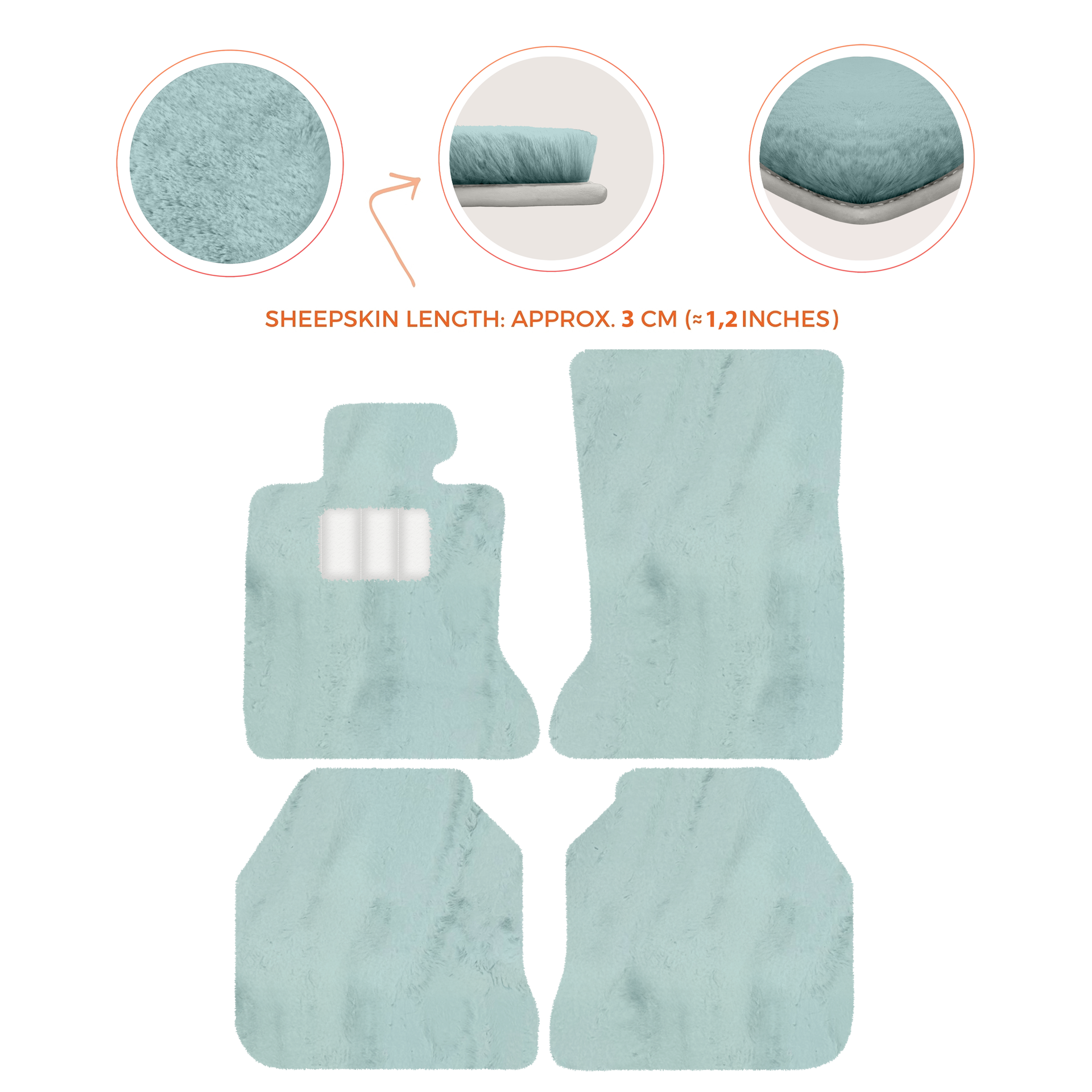 Luxury Sheepskin Floor Mats for Rolls-Royce Ghost RR2 (2010-2014)