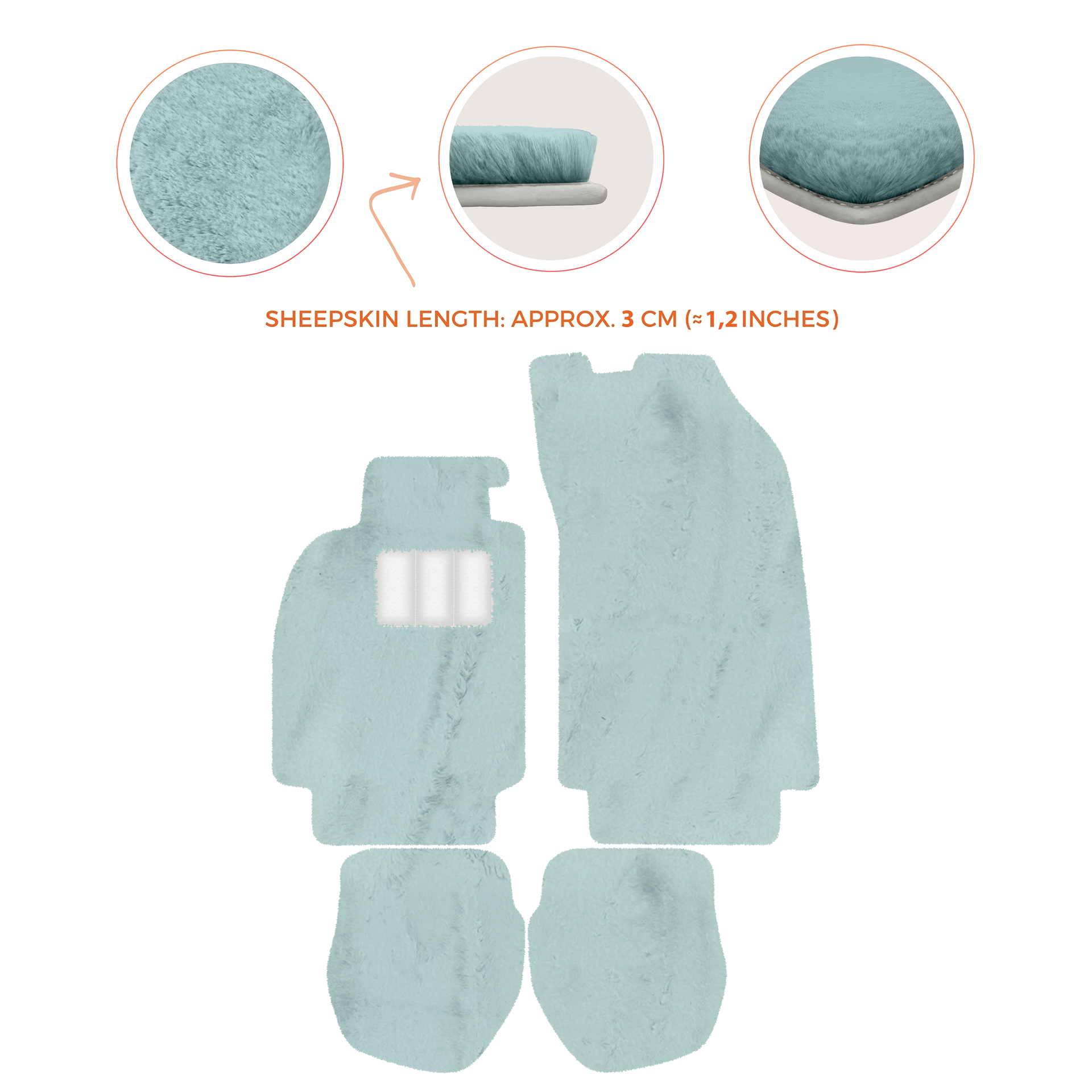 Customizable Leather Floor Mats with Hex Pattern for Porsche 964 (1989-1994) - AutoWin