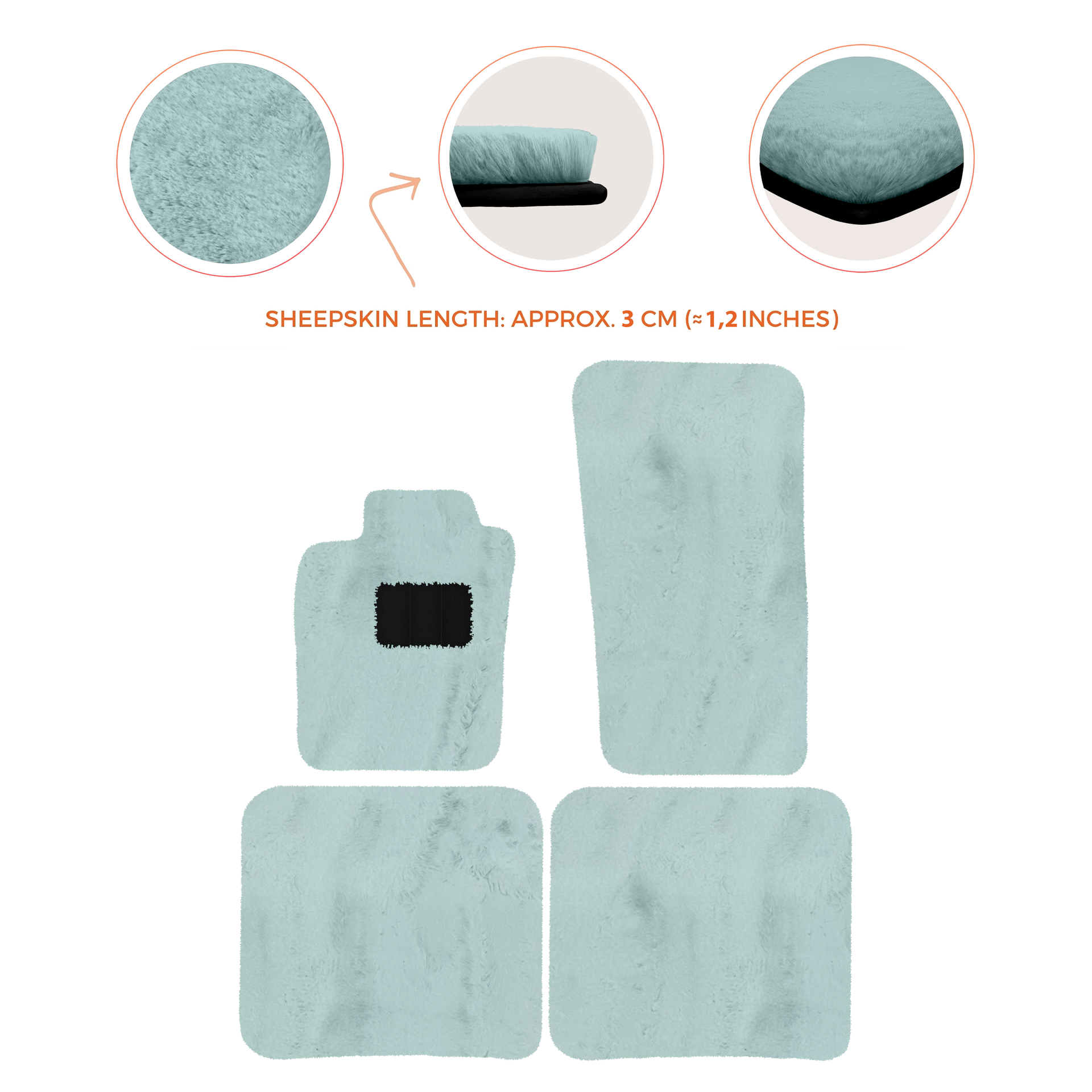 Premium Sheepskin Floor Mats for Bentley Bentayga (2015-2023)