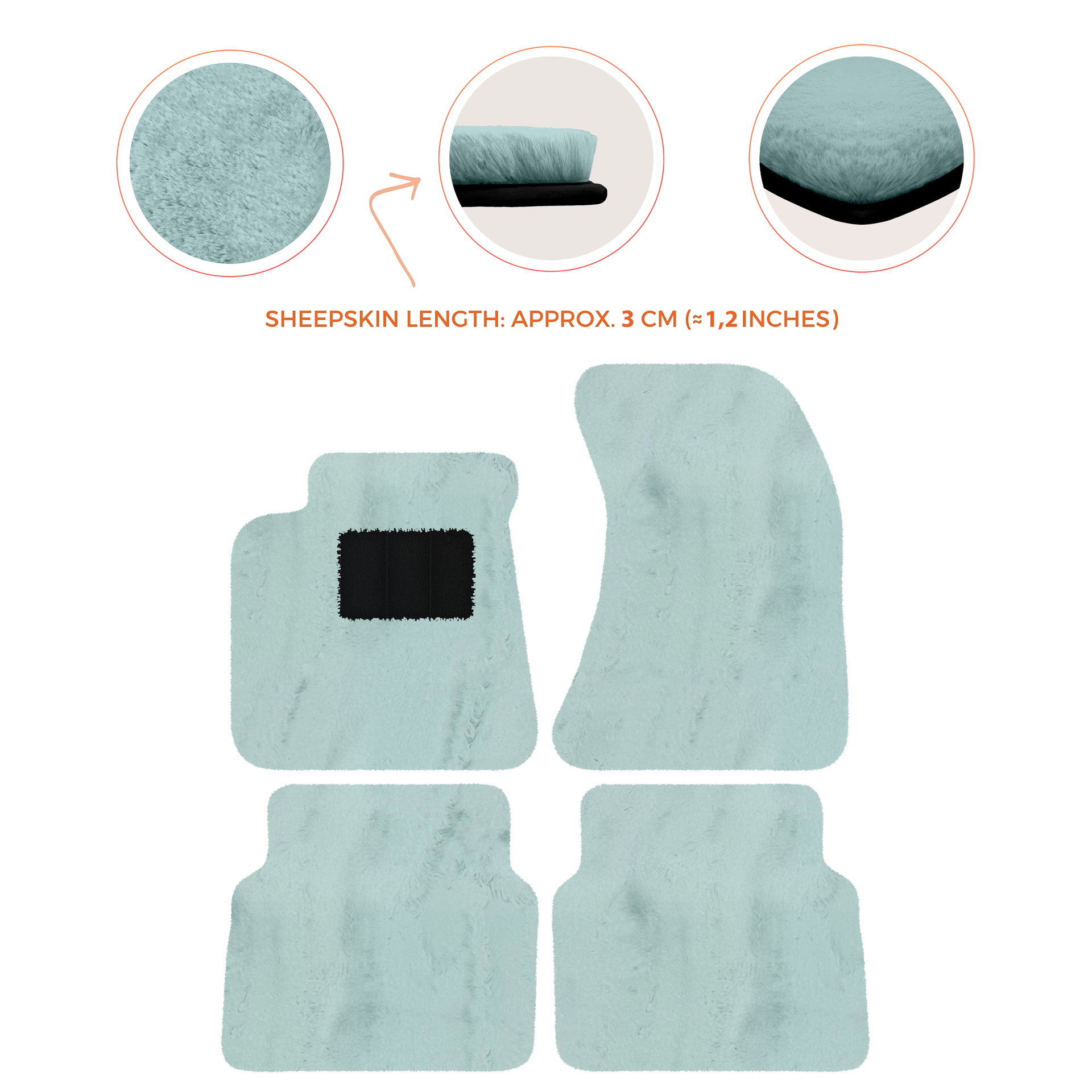 Luxury Sheepskin Floor Mats for Rolls-Royce Wraith (2013-2023)