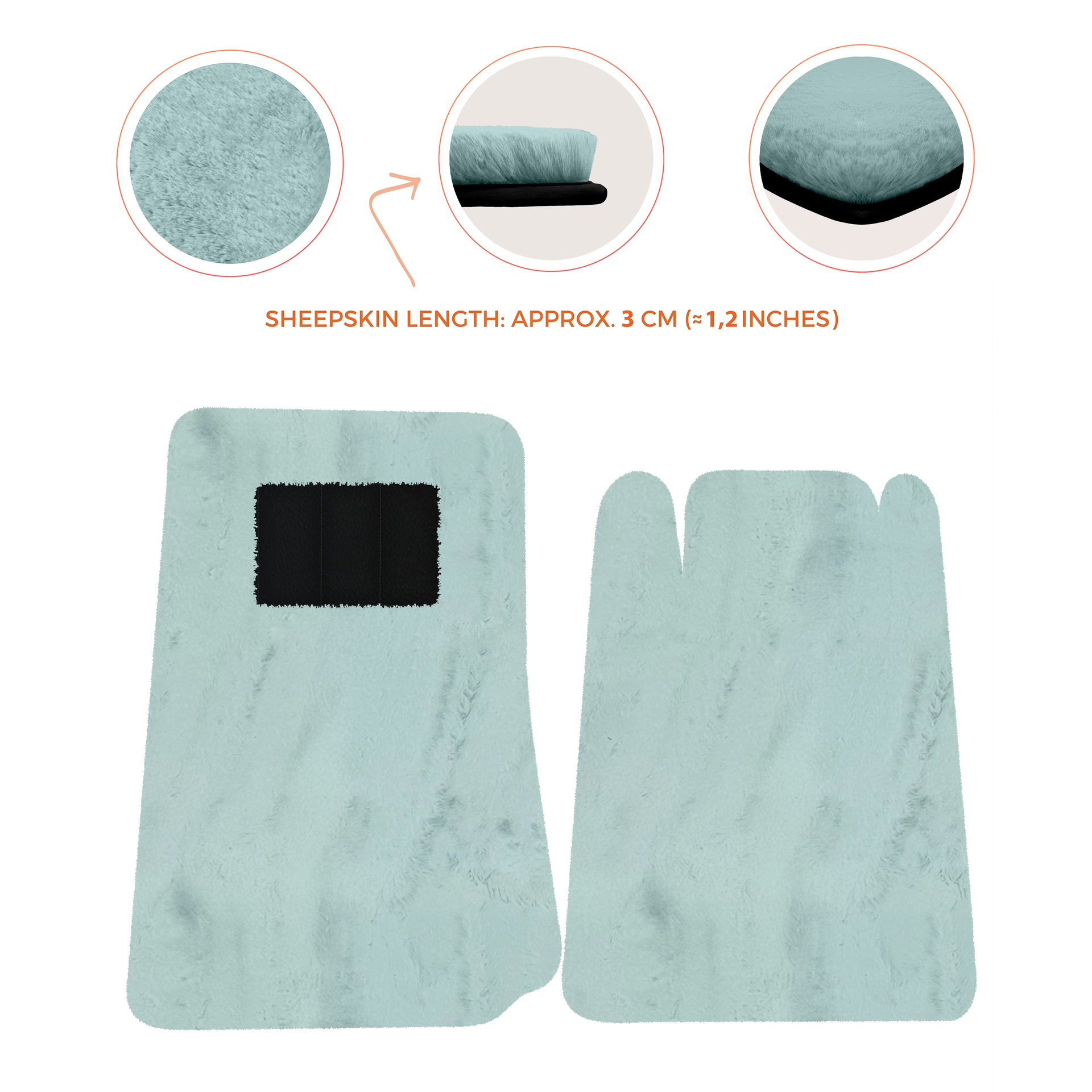 Lamborghini Jalpa Sheepskin Floor Mats (1981-1988) - Premium Luxury