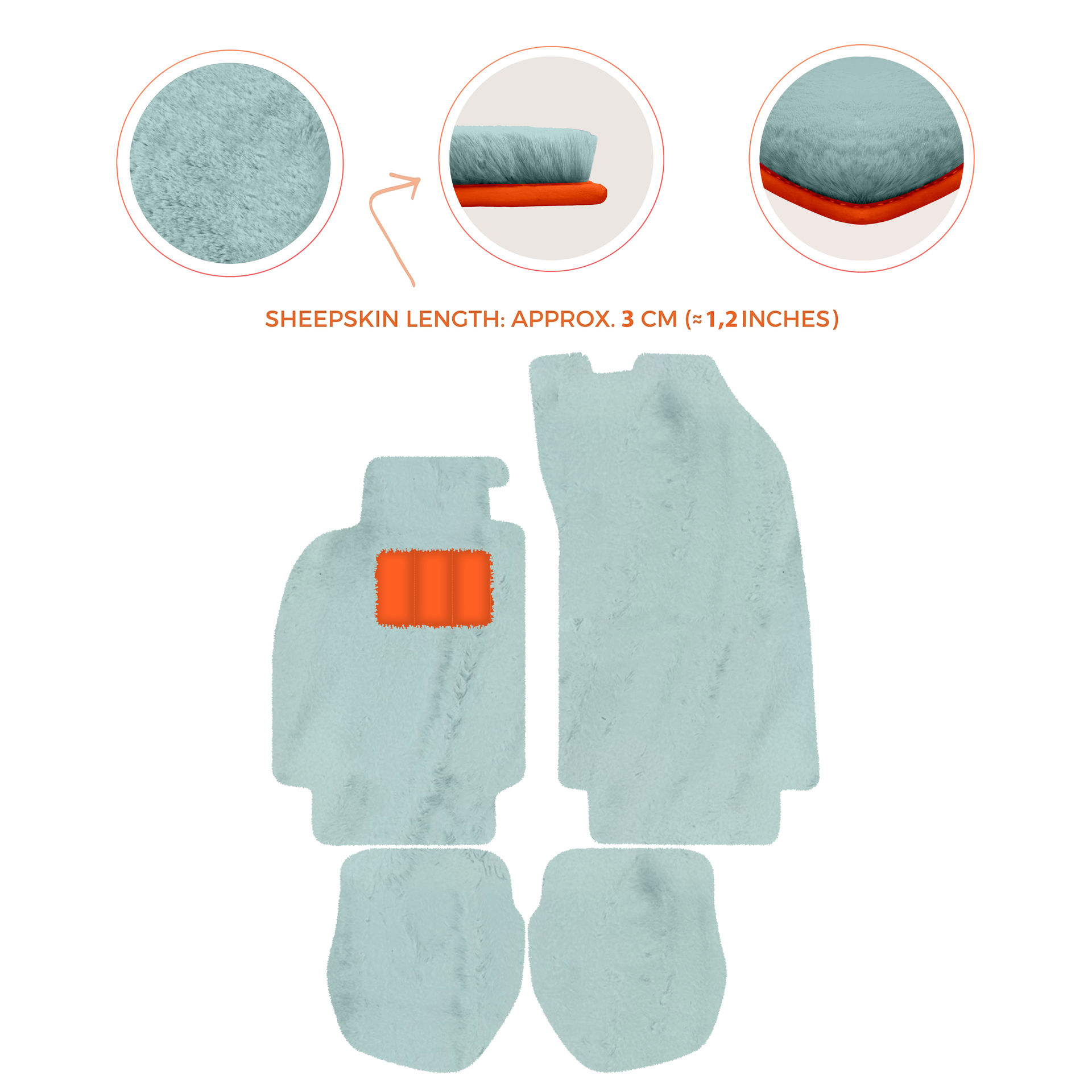 Customizable Leather Floor Mats with Hex Pattern for Porsche 964 (1989-1994) - AutoWin