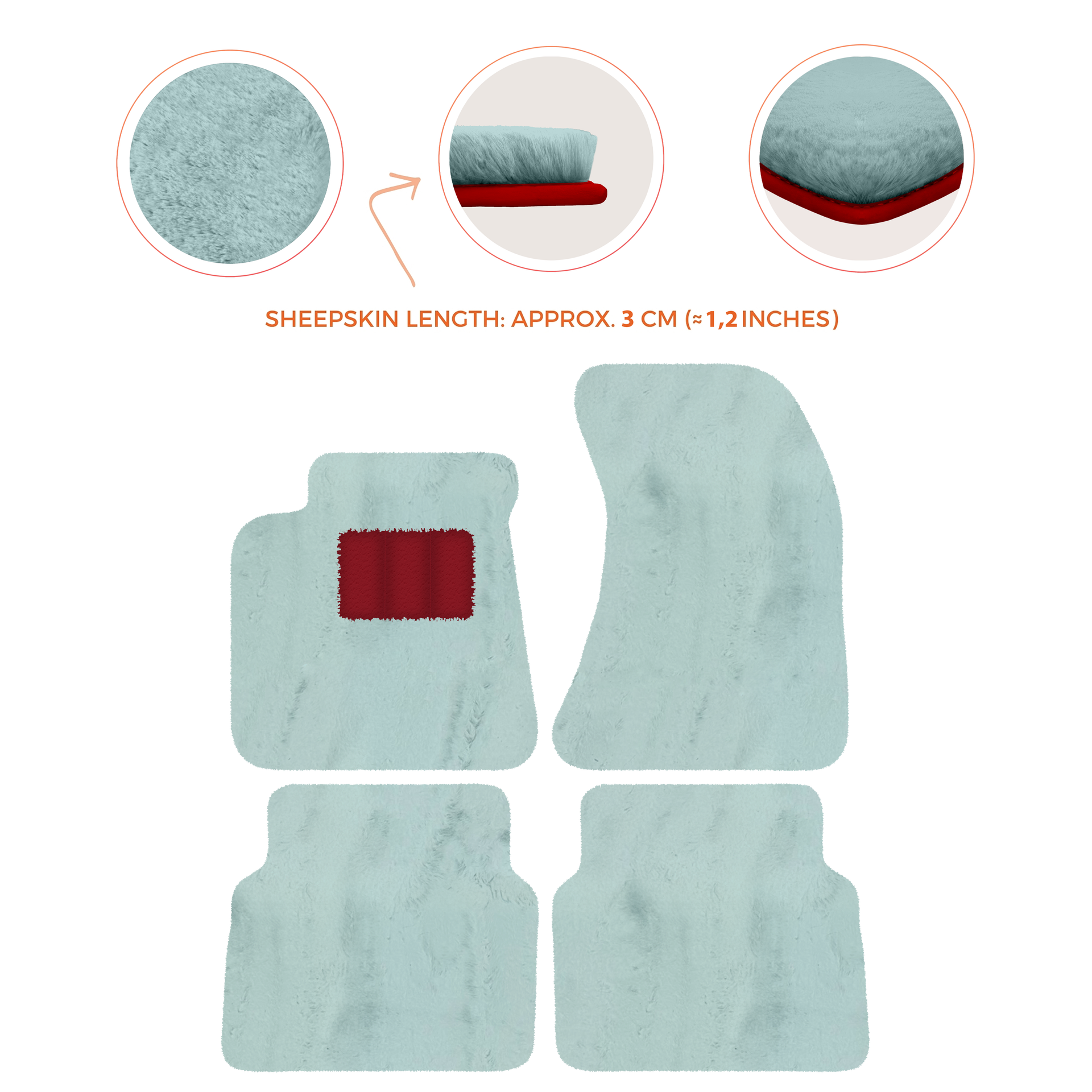 Luxury Sheepskin Floor Mats for Rolls-Royce Wraith (2013-2023)