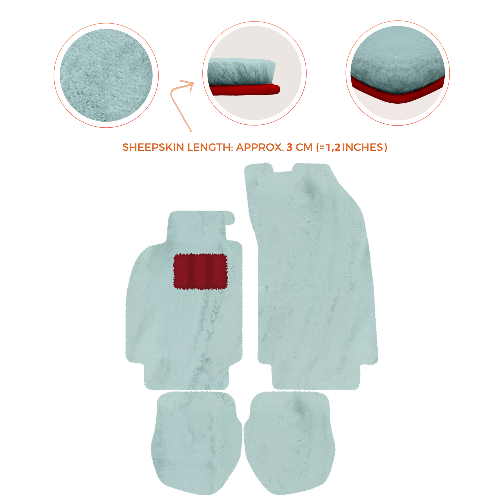 Customizable Leather Floor Mats with Hex Pattern for Porsche 964 (1989-1994) - AutoWin