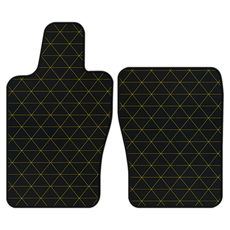 Customizable Leather Floor Mats with Triangle Pattern for Aston Martin DB12 Volante (2023-2026) Convertible