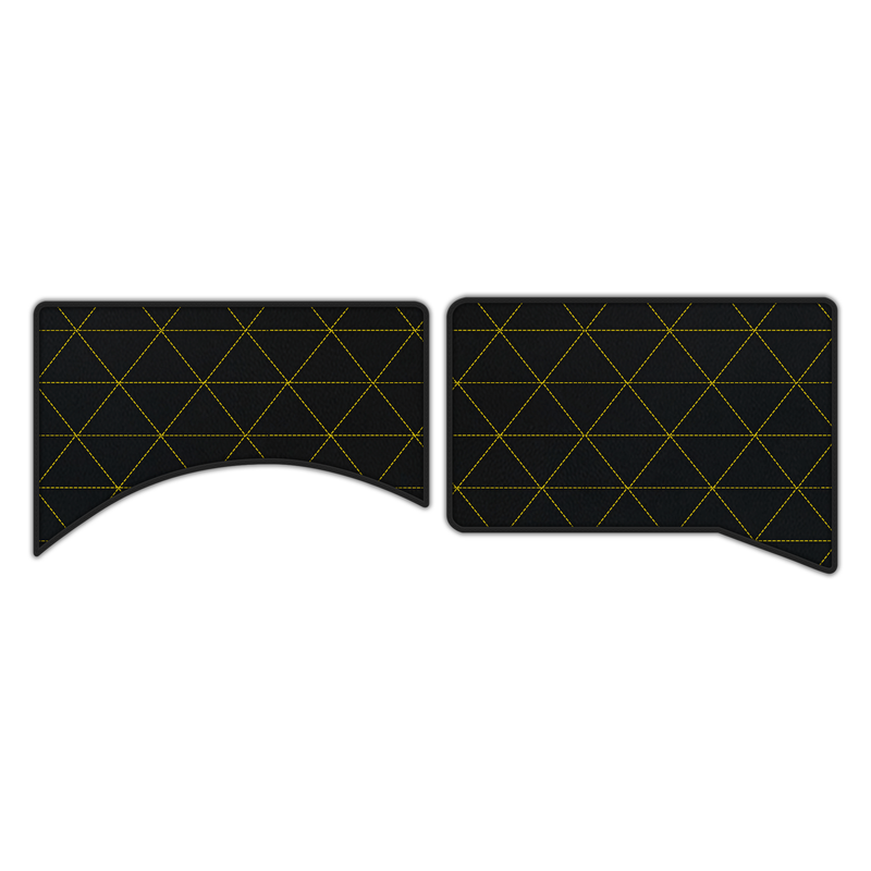 Customizable Leather Floor Mats with Triangle Pattern for Ferrari Daytona SP3 (2022–2025)