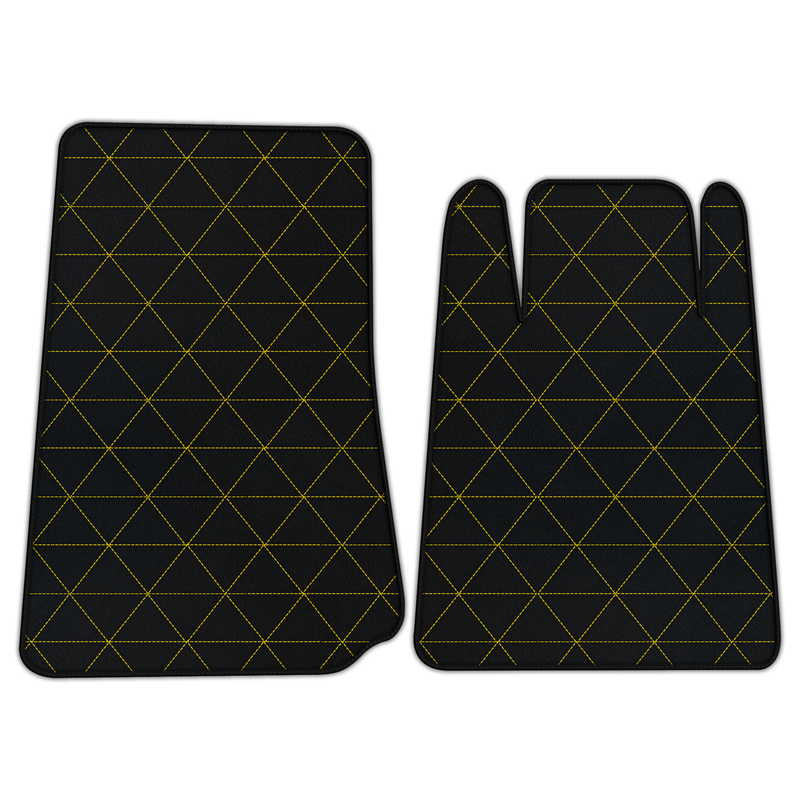 Customizable Leather Floor Mats with Triangle Pattern for Lamborghini Espada (1968-1978)