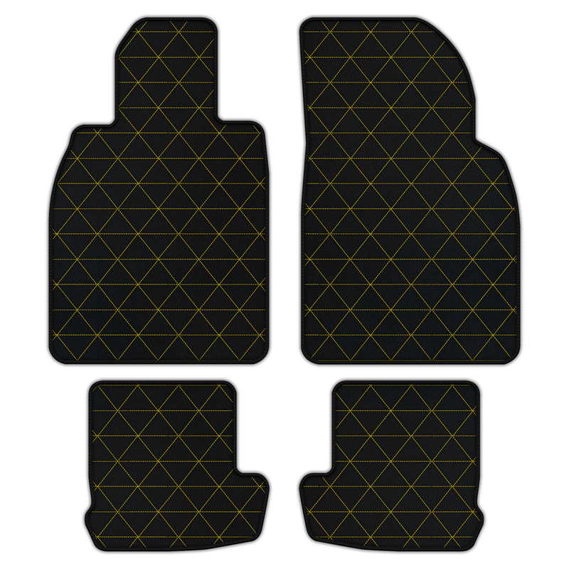 Customizable Leather Floor Mats with Triangle Pattern for Porsche 911 - 991 (2012-2019)