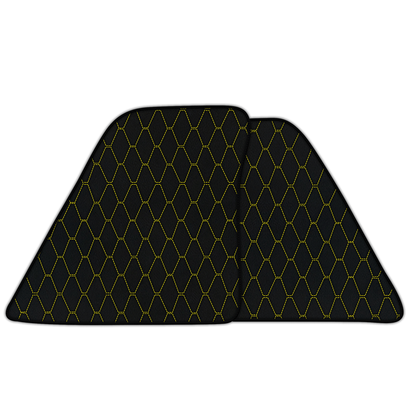 Customizable Leather Floor Mats with Vertical Hex Pattern for Ferrari 296 GTB (2022-2025)