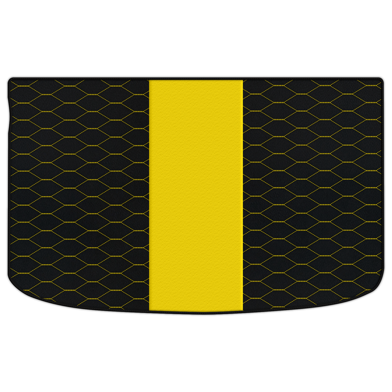 Customizable Leather Trunk Floor Mats with Viper Hex Pattern for Audi A1 - 5-door Hatchback (2010-2018)