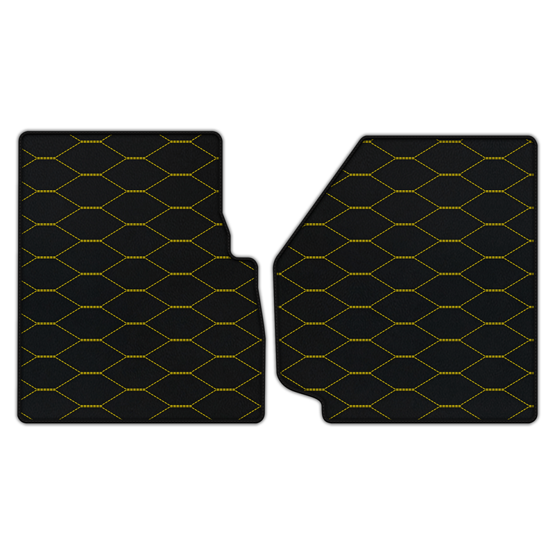 Customizable Leather Floor Mats with Viper Hex Pattern for Land Rover Defender 90 (2007-2020)
