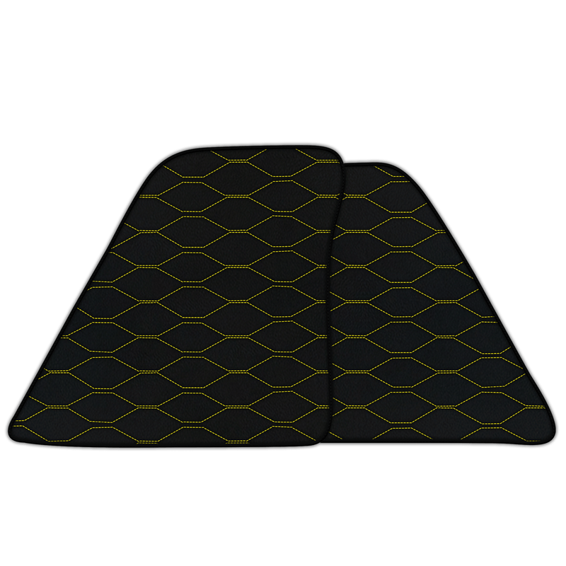 Customizable Leather Floor Mats with Viper Hex Pattern for Ferrari 296 GTS (2022-2025)