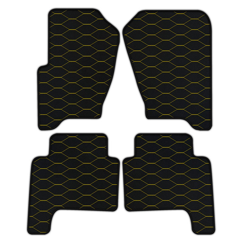 Customizable Leather Floor Mats with Viper Hex Pattern for Range Rover Sport (2005-2010)