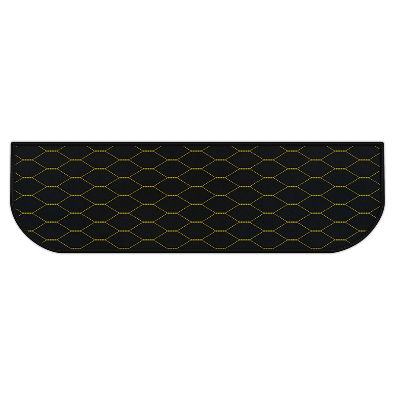 Customizable Leather Trunk Floor Mats with Viper Hex Pattern for Ferrari 328 GTS (1985-1989)