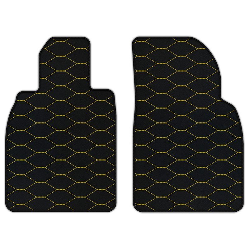 Customizable Leather Floor Mats with Viper Hex Pattern for Porsche 911 GT3 RS (991) 2015–2019