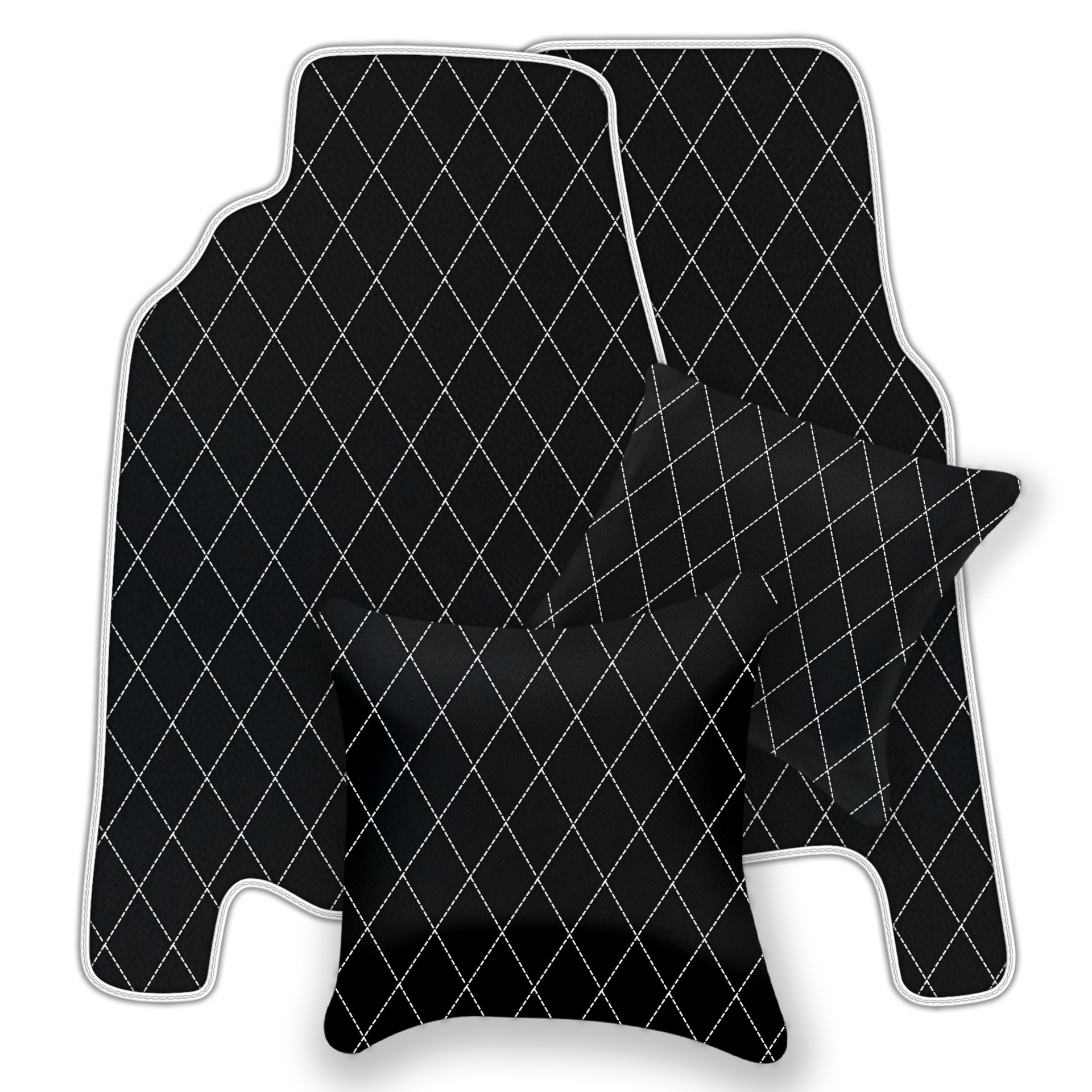 Premium Black Leather Floor Mats for Ferrari 458 Italia (2009-2015)