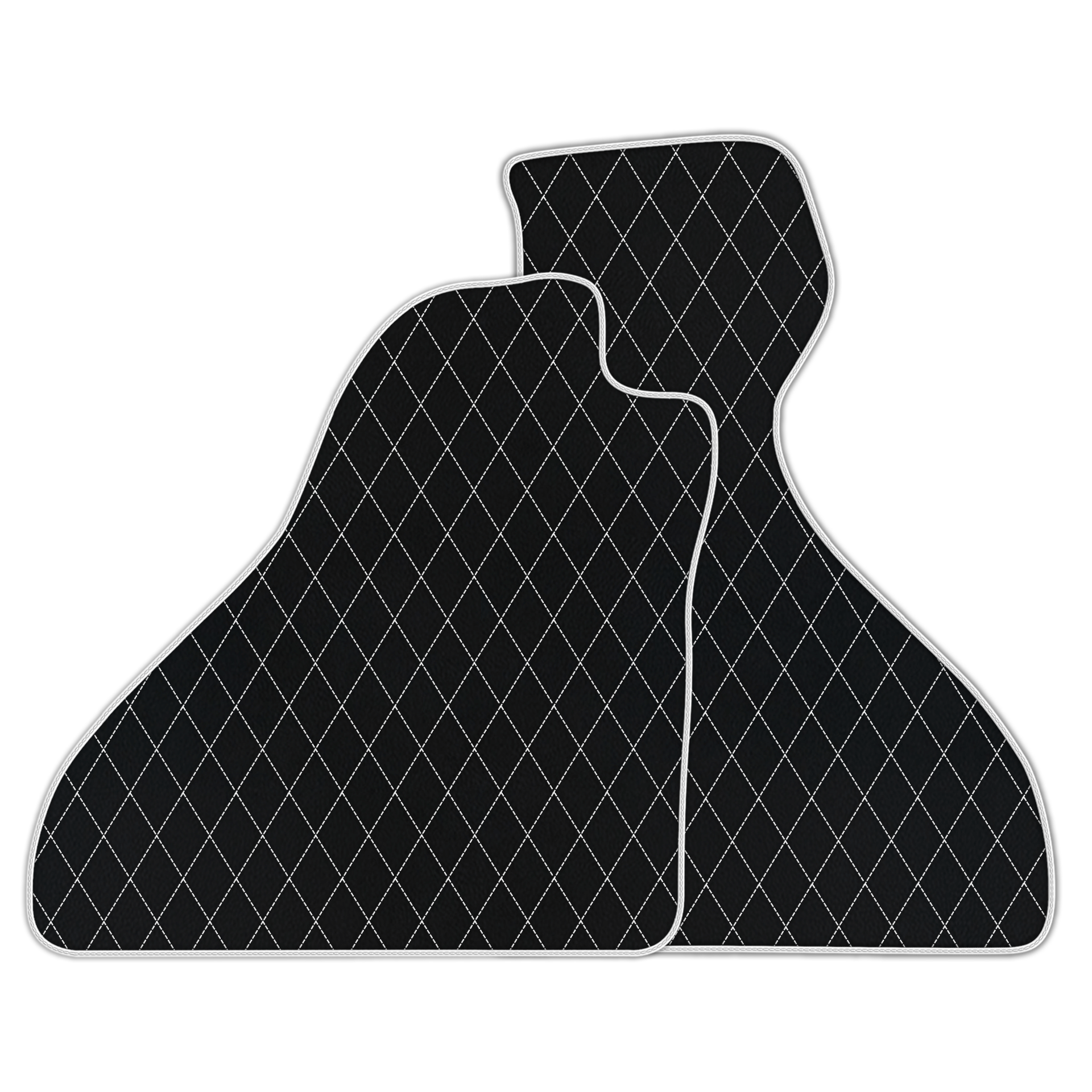 Premium Black Leather Floor Mats for Ferrari F8 Tributo (2019-2023)