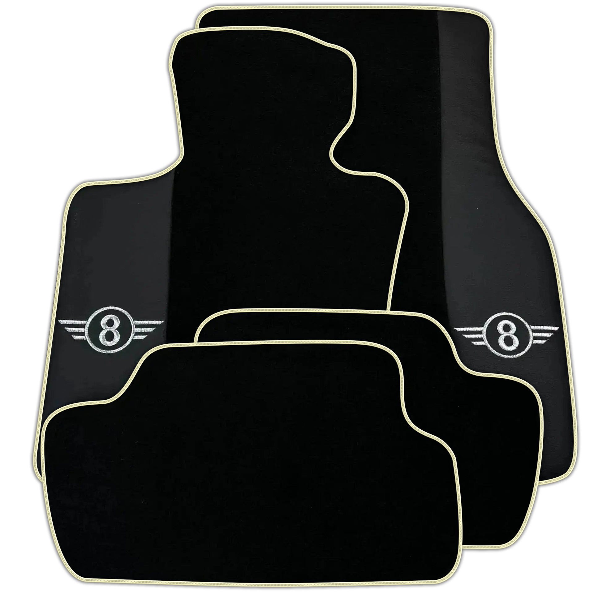 Black Floor Mats for Mini Cooper / One R56 (2007-2014) Various Trim Colors