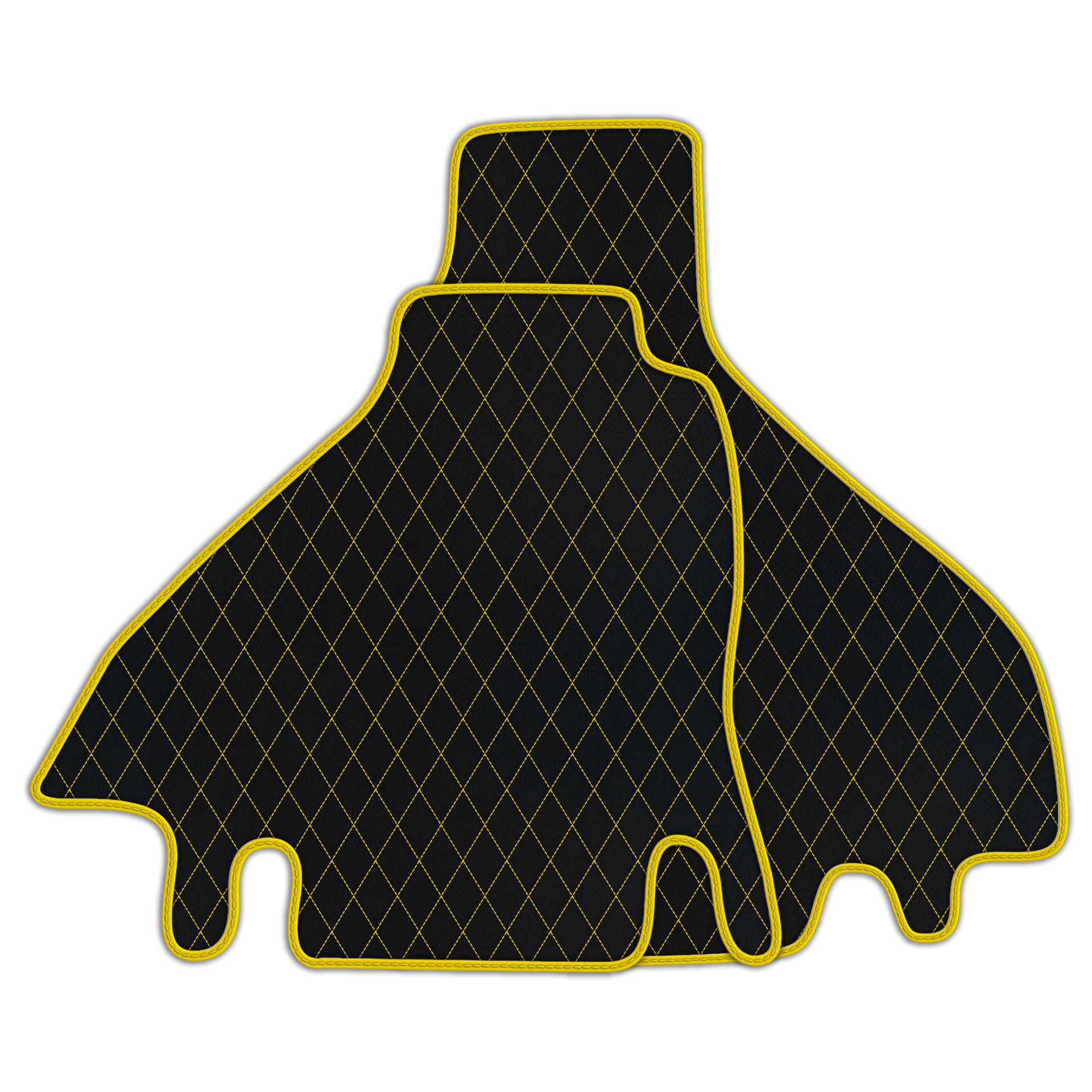 Premium Black Leather Floor Mats for Ferrari 512 TR (1992-1994)