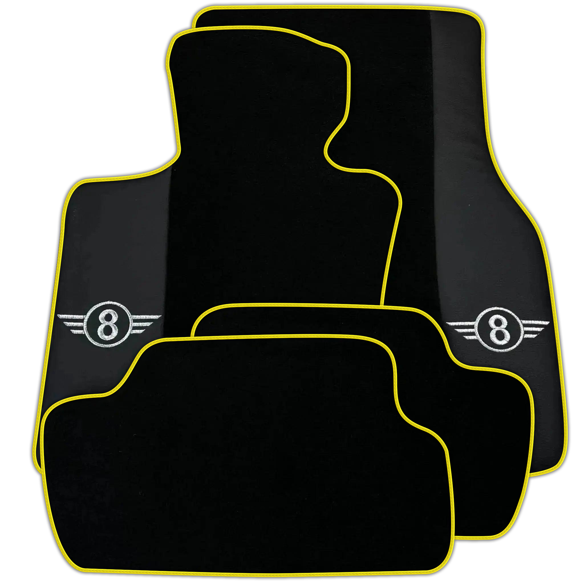 Black Floor Mats for Mini Cooper / One R50 (2001-2007) Various Trim Colors