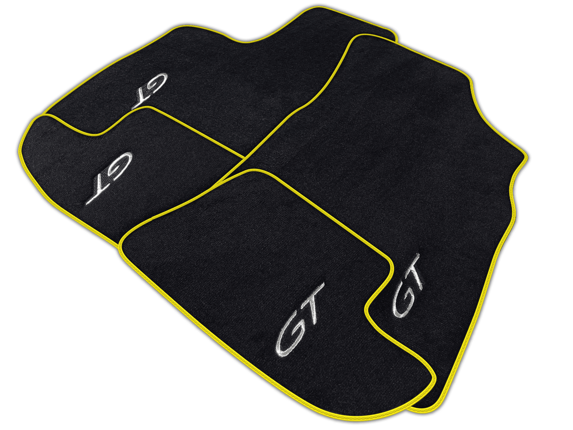 Black Floor Mats for Bentley Continental GT (2003-2011) | Various Trim Colors