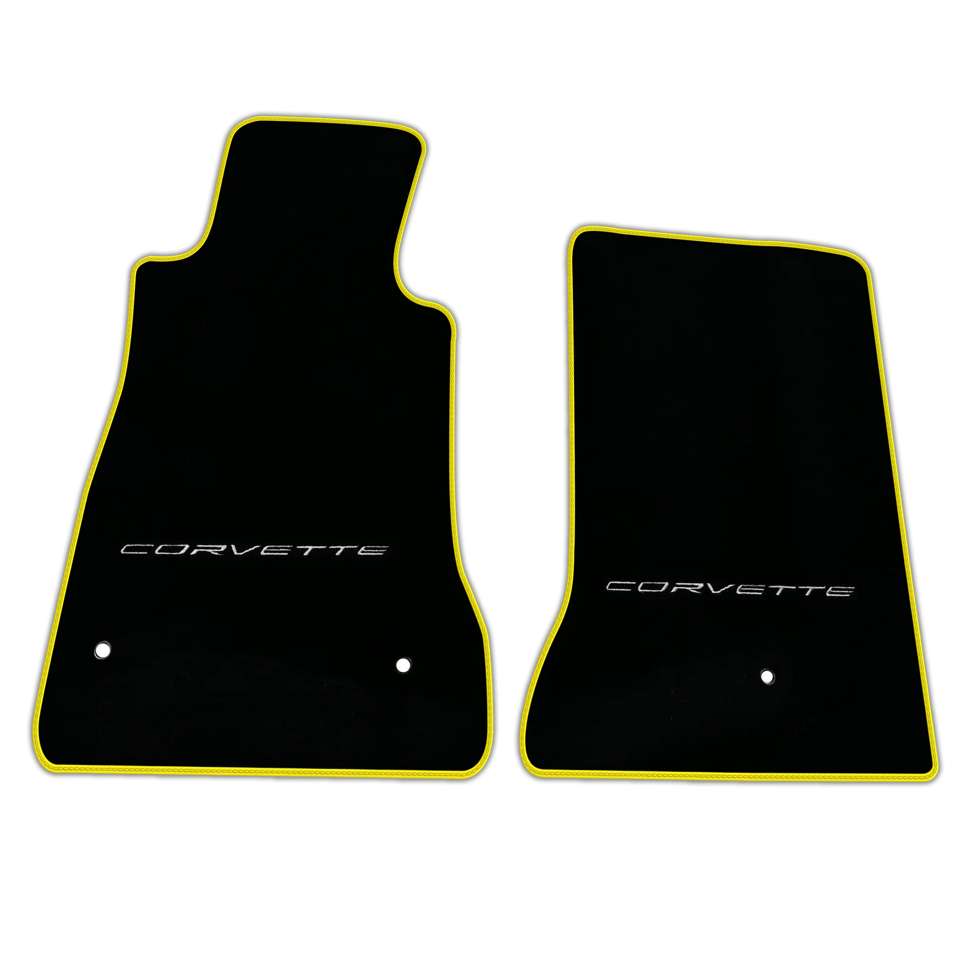 Black Floor Mats for Chevrolet Corvette C6 (2005-2013) | Various Trim Colors