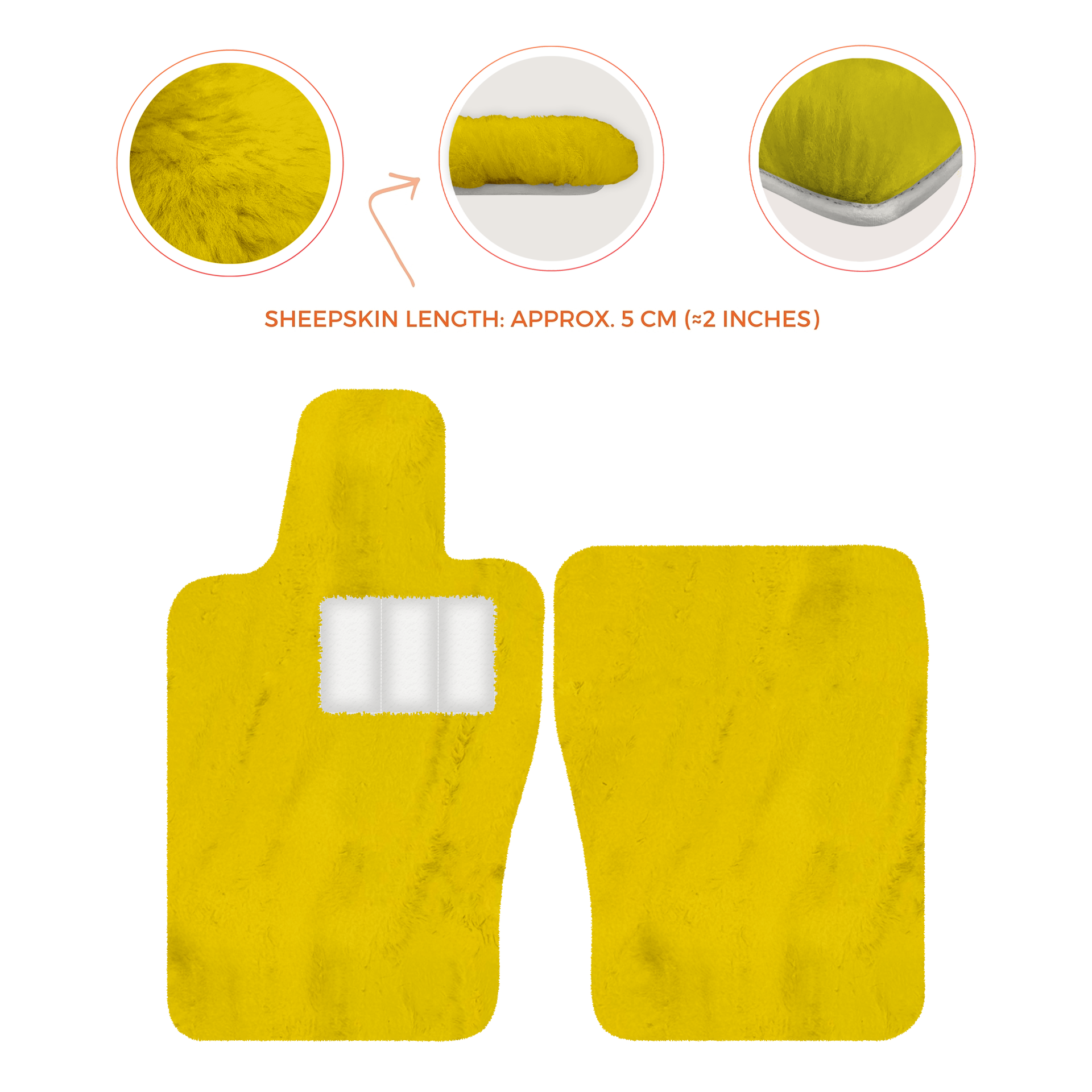 Premium Sheepskin Floor Mats for Aston Martin V8 Vantage (2019-2025)