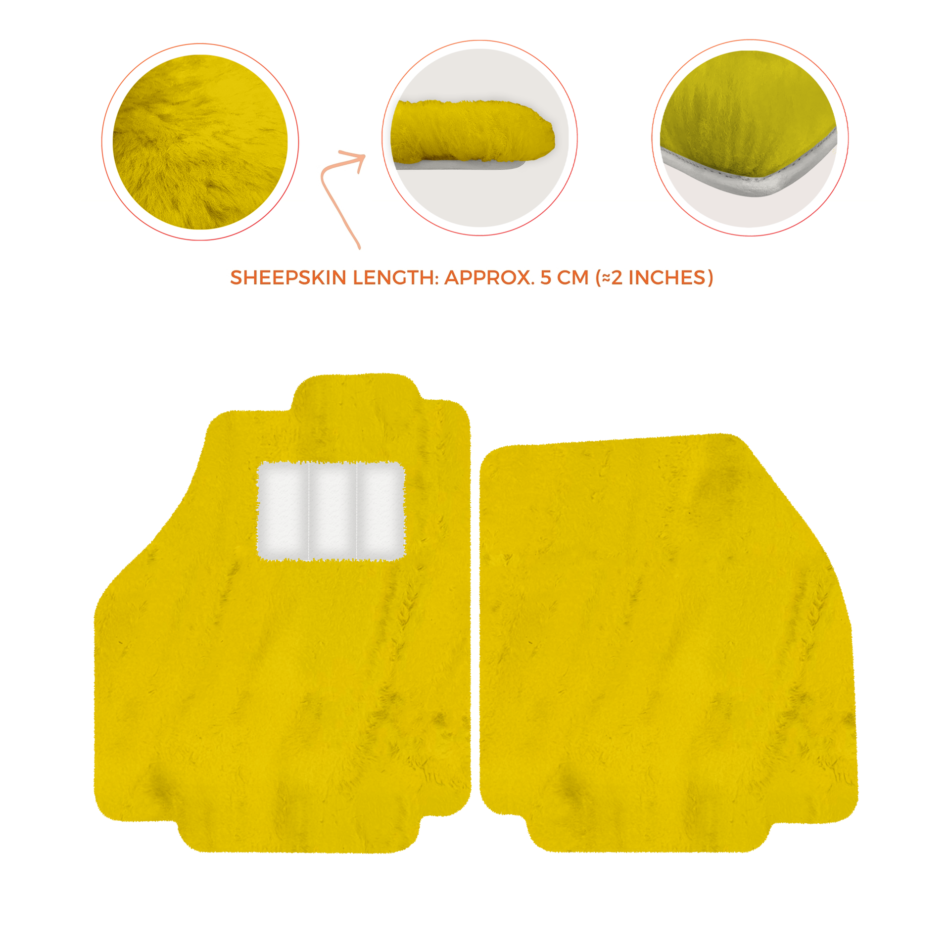 Premium Sheepskin Floor Mats for Ferrari 488 Spider (2016-2022)