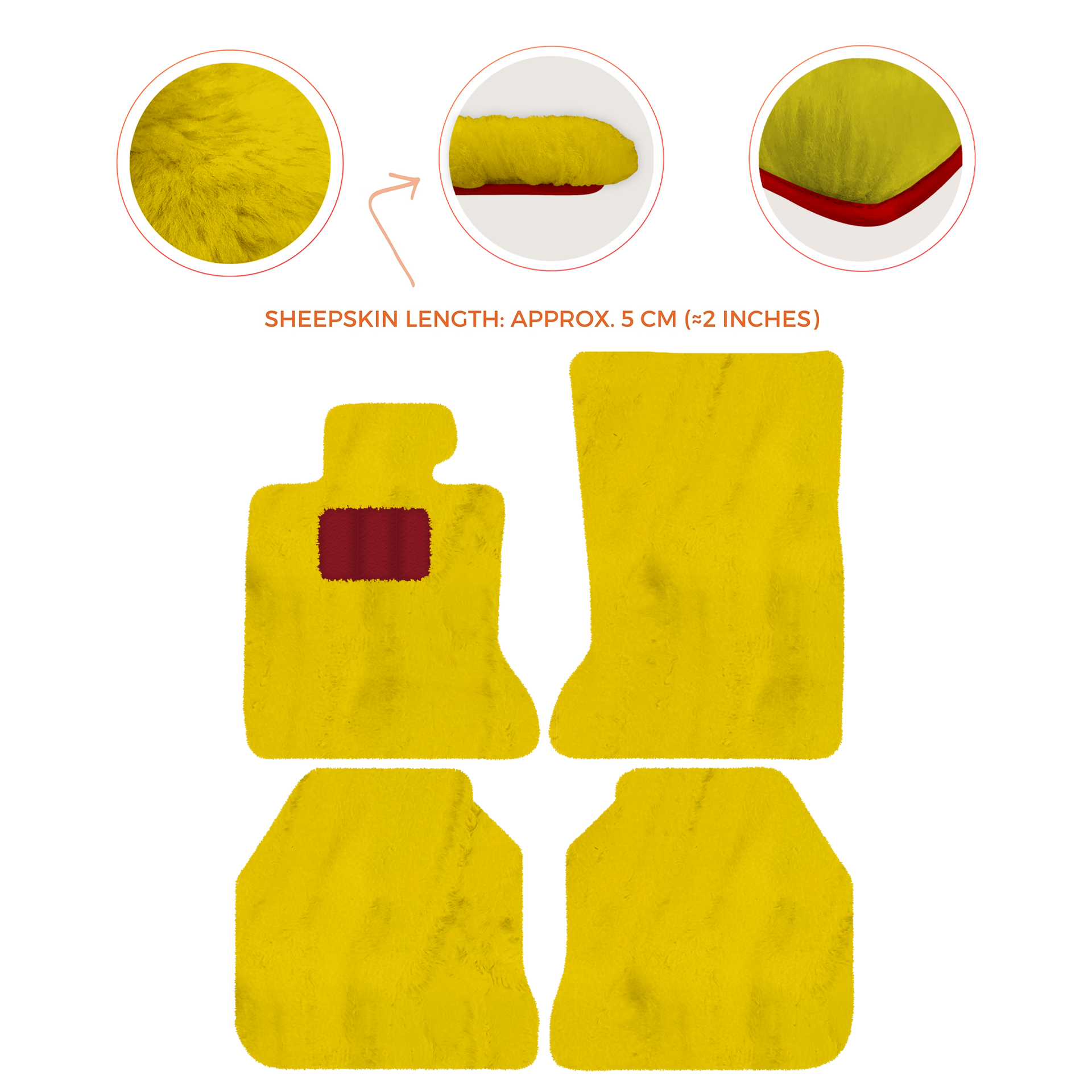 Luxury Sheepskin Floor Mats for Rolls-Royce Ghost RR2 (2010-2014)