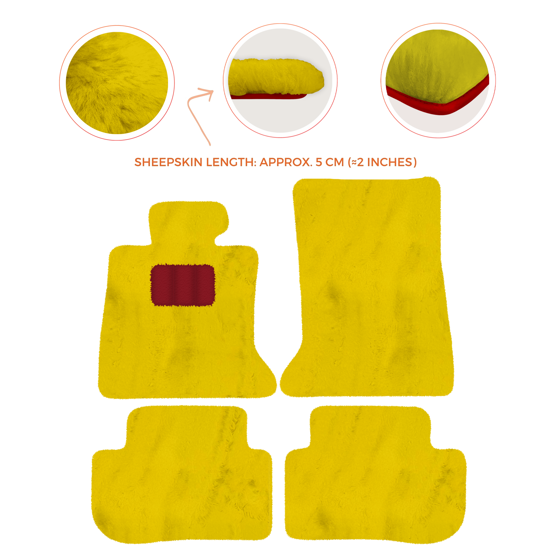 Premium Sheepskin Floor Mats for Rolls-Royce Ghost Series I RR2