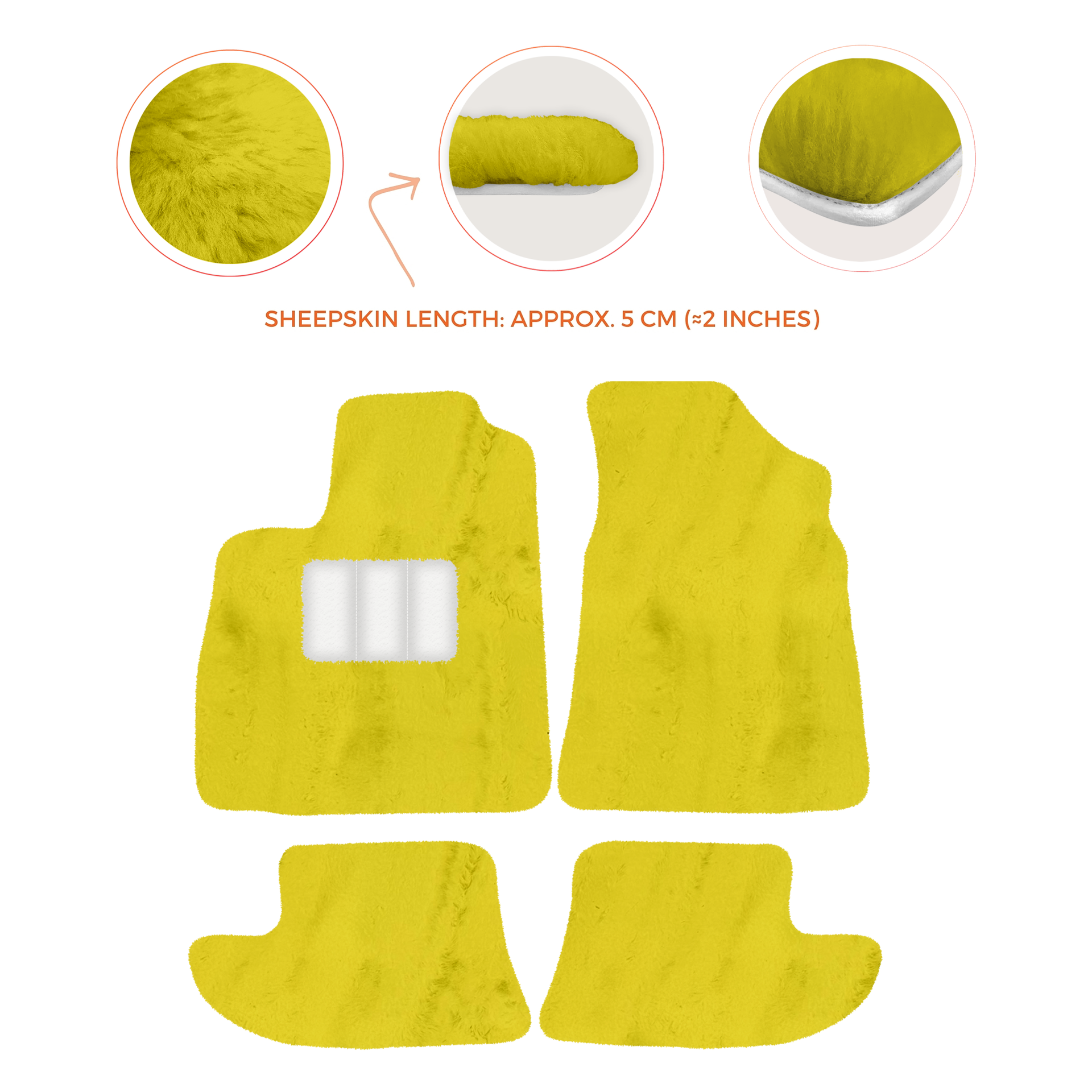 Luxury Sheepskin Floor Mats for Bentley Continental GT (2011-2018)