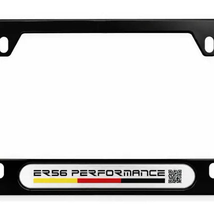 Black ER56 Performance license plate frame