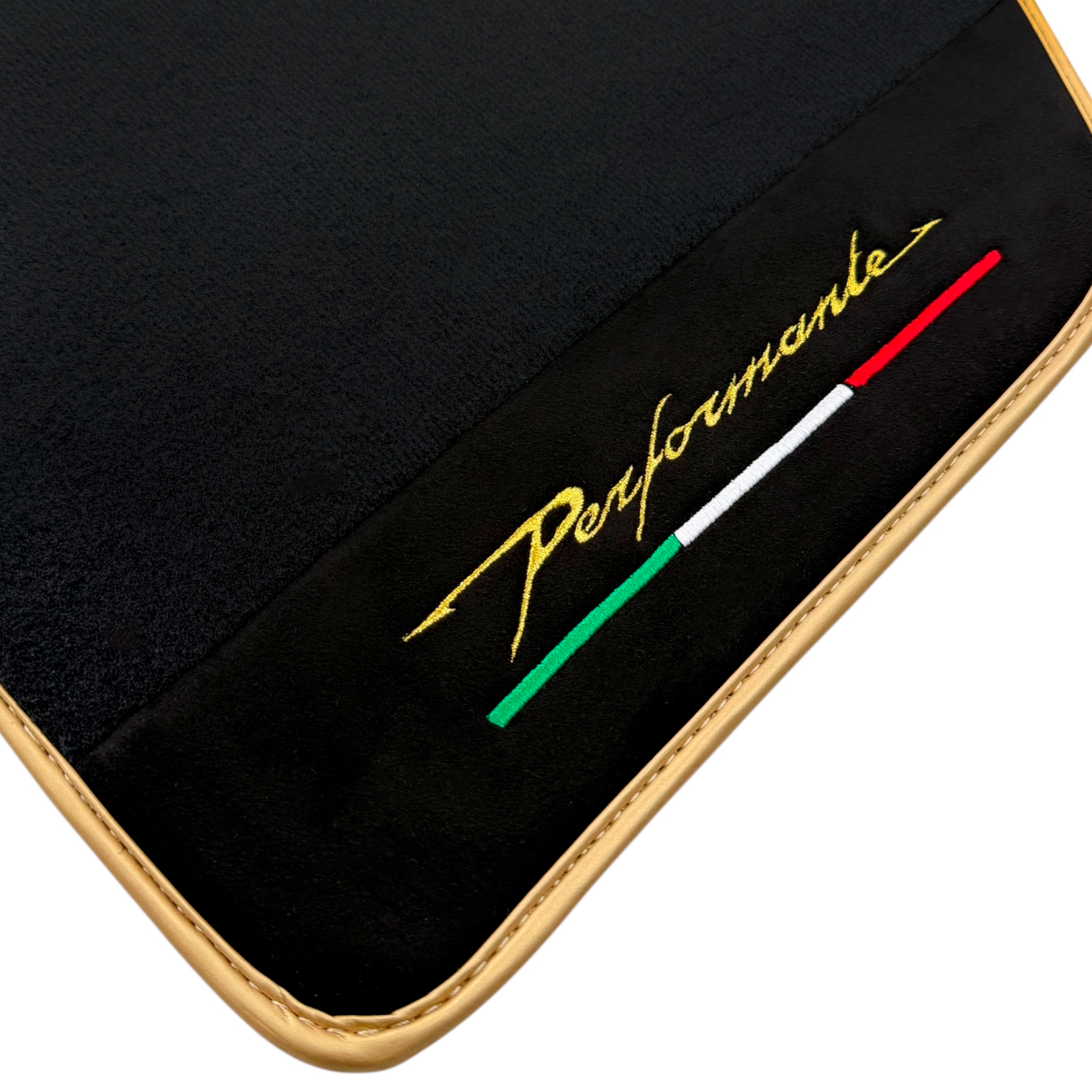 Black Carpet Mats for Lamborghini Huracan | Alcantara Pillows