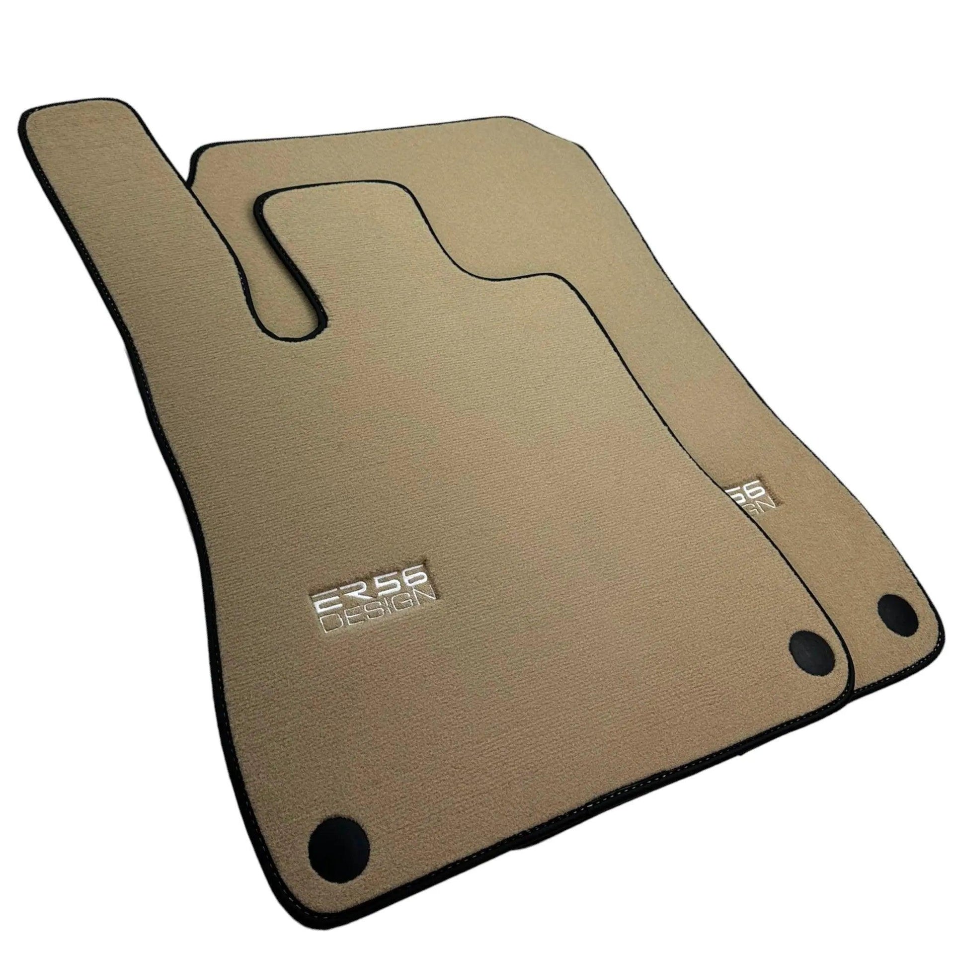 Beige Floor Mats For Mercedes-Benz SLK R172 (2011-2023) - AutoWin