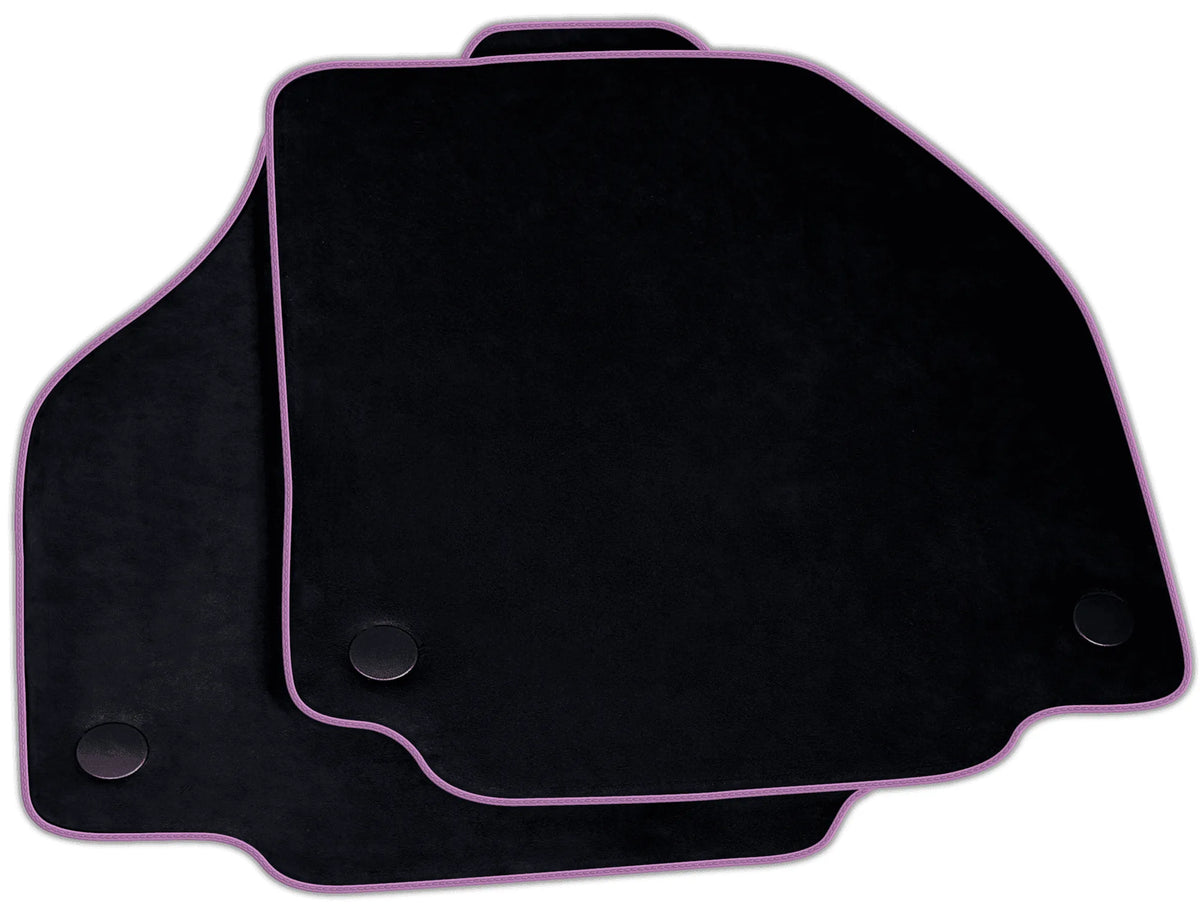 Black Alcantara Floor Mats for Ferrari 488 Spider | Various Trim Colors