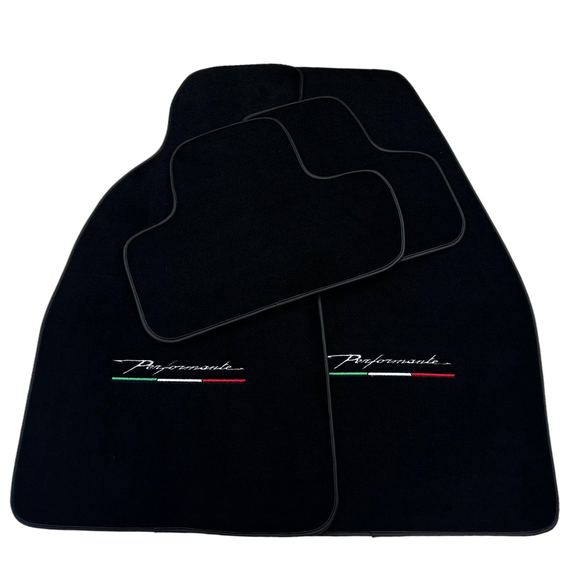 Black Floor Mats for Alfa Romeo Spider 939 (2006-2010) Perfomante - AutoWin